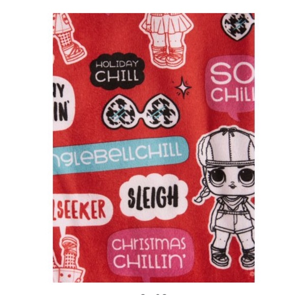 💜L.O.L Surprise! Girls Holiday 2 Piece Pajama Set - Picture 2 of 5